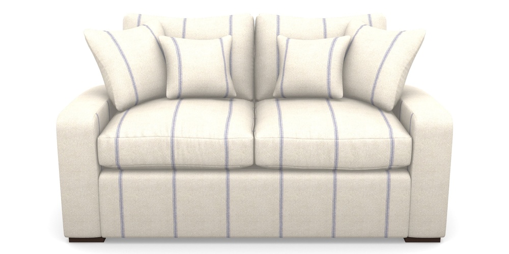 Product photograph of Stockbridge Sofa Bed 2 Seater Sofa Bed In Grain Sack Stripe - Blue from Sofas and Stuff Limited