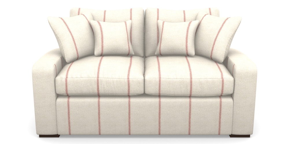 Product photograph of Stockbridge Sofa Bed 2 Seater Sofa Bed In Grain Sack Stripe - Grain Sack Stripe Red from Sofas and Stuff Limited