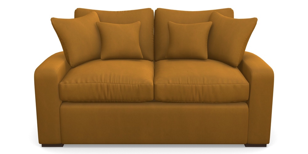 Product photograph of Stockbridge Sofa Bed 2 Seater Sofa Bed In House Clever Velvet - Ochre from Sofas and Stuff Limited