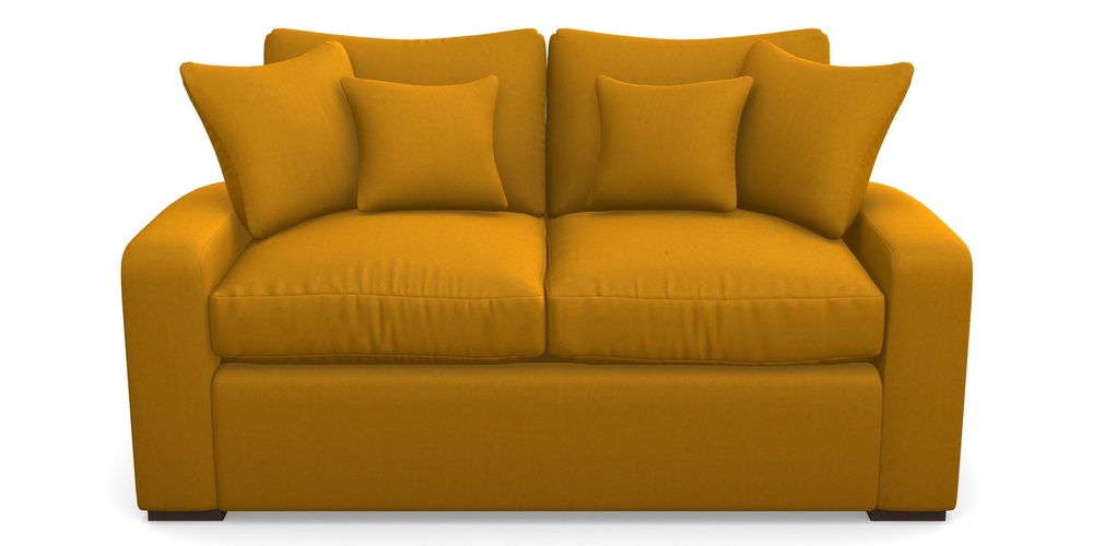 Product photograph of Stockbridge Sofa Bed 2 Seater Sofa Bed In House Velvet - Saffron from Sofas and Stuff Limited