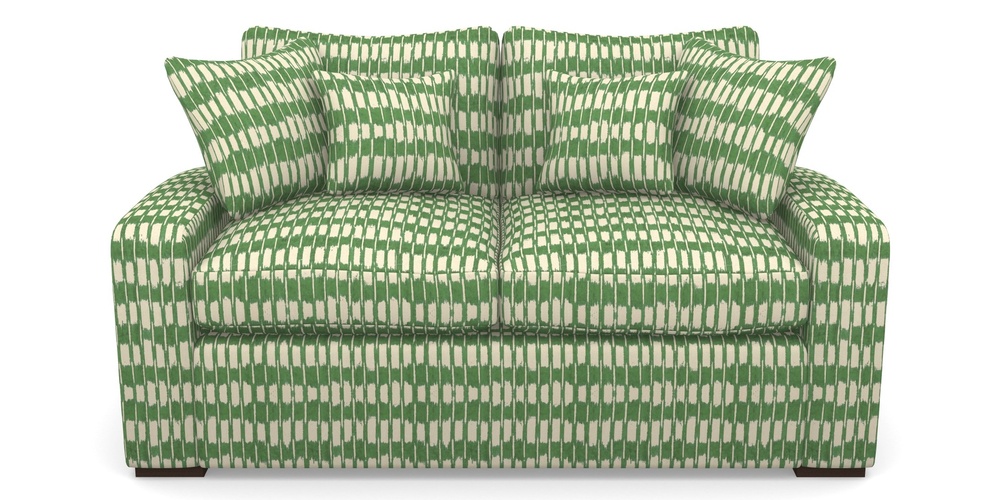 Product photograph of Stockbridge Sofa Bed 2 Seater Sofa Bed In V A Brompton Collection - Ikat - Basil from Sofas and Stuff Limited