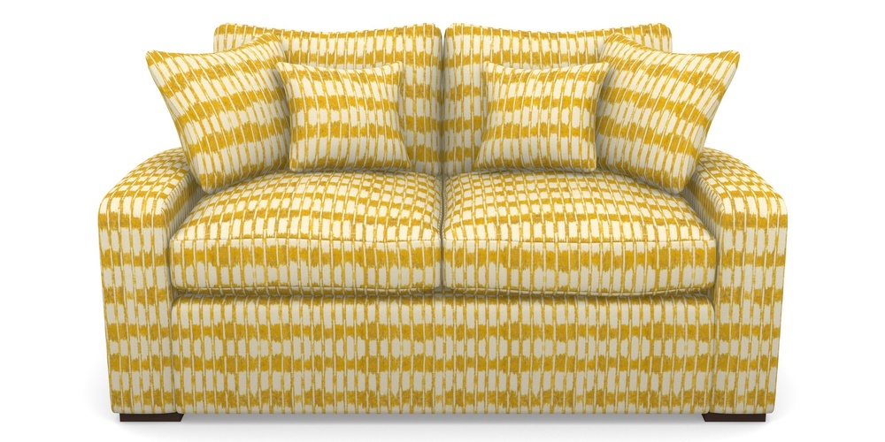 Product photograph of Stockbridge Sofa Bed 2 Seater Sofa Bed In V A Brompton Collection - Ikat - Corn from Sofas and Stuff Limited