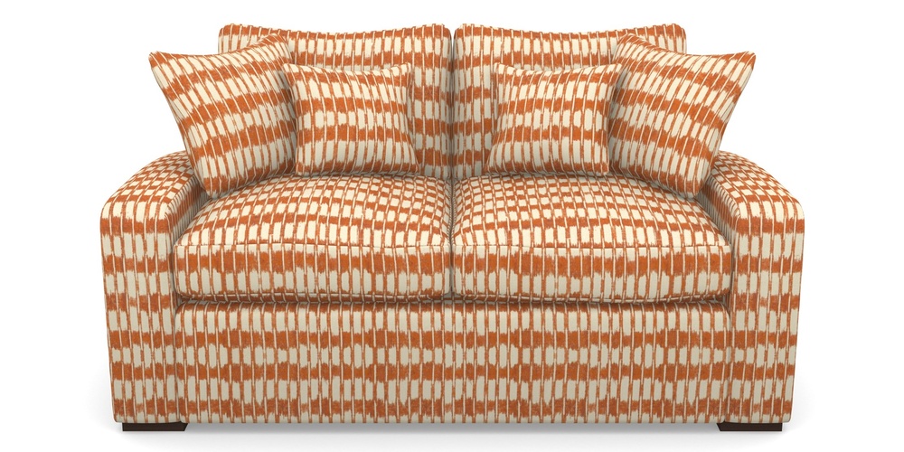 Product photograph of Stockbridge Sofa Bed 2 Seater Sofa Bed In V A Brompton Collection - Ikat - Terracotta from Sofas and Stuff Limited