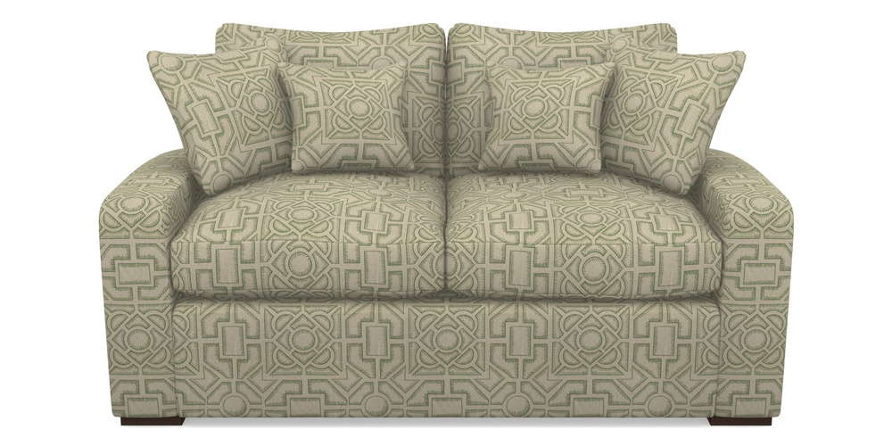 Product photograph of Stockbridge Sofa Bed 2 Seater Sofa Bed In Rhs Collection - Large Knot Garden Linen - Green from Sofas and Stuff Limited