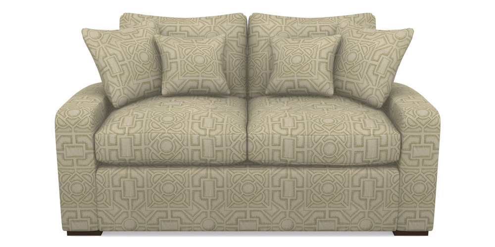 Product photograph of Stockbridge Sofa Bed 2 Seater Sofa Bed In Rhs Collection - Large Knot Garden Linen - Olive from Sofas and Stuff Limited