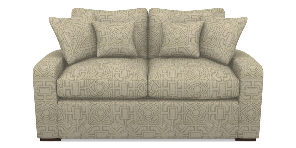 Product photograph of Stockbridge Sofa Bed 2 Seater Sofa Bed In Rhs Collection - Large Knot Garden Linen - Pistachio from Sofas and Stuff Limited