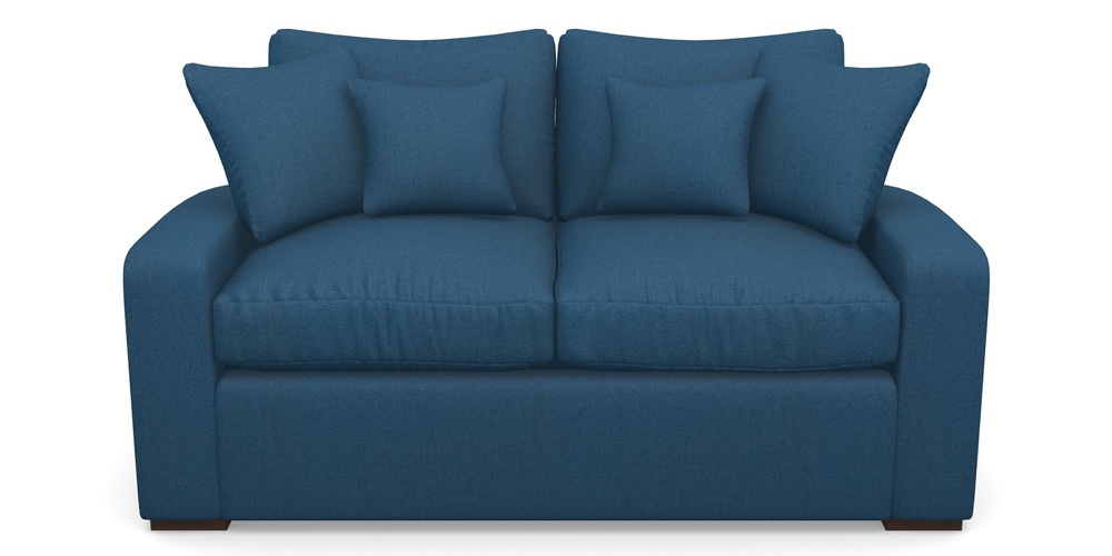 Product photograph of Stockbridge Sofa Bed 2 Seater Sofa Bed In Plain Linen Cotton - Royal Blue from Sofas and Stuff Limited