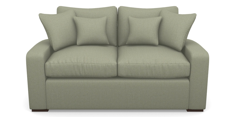 Product photograph of Stockbridge Sofa Bed 2 Seater Sofa Bed In Plain Linen Cotton - Sage from Sofas and Stuff Limited