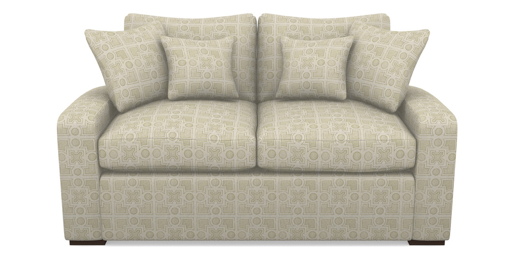 Product photograph of Stockbridge Sofa Bed 2 Seater Sofa Bed In Rhs Collection - Small Knot Garden Cotton Weave - Olive from Sofas and Stuff Limited