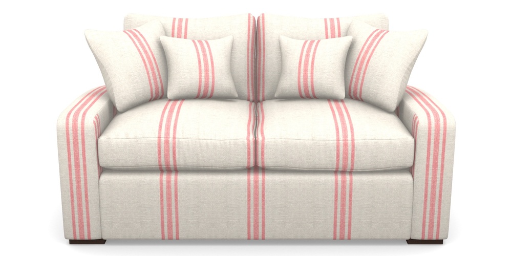 Product photograph of Stockbridge Sofa Bed 2 Seater Sofa Bed In Walloon Linen - Red from Sofas and Stuff Limited