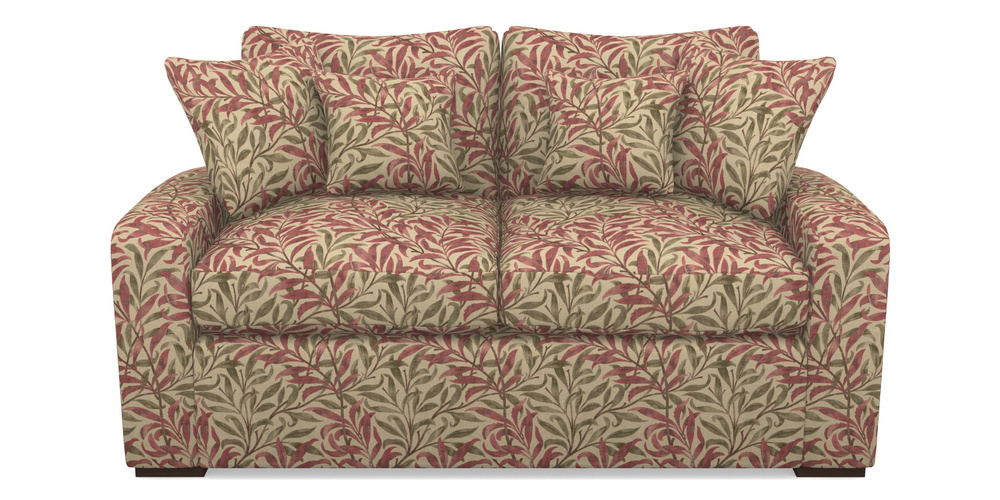 Product photograph of Stockbridge Sofa Bed 2 Seater Sofa Bed In V A Drawn From Nature - Willow Bough Large - Red from Sofas and Stuff Limited
