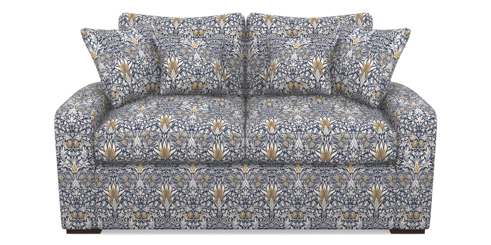 Product photograph of Stockbridge Sofa Bed 2 Seater Sofa Bed In William Morris Collection - Snakeshead - Indigo Hemp from Sofas and Stuff Limited