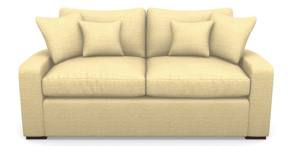 Product photograph of Stockbridge Sofa Bed 3 Seater Sofa Bed In Aqua Clean Hove - Lemon from Sofas and Stuff Limited