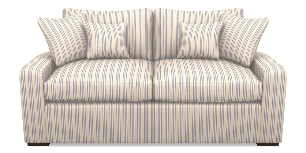 Product photograph of Stockbridge Sofa Bed 3 Seater Sofa Bed In Cloth 22 - Racing Stripes Ayr - Blueberry from Sofas and Stuff Limited