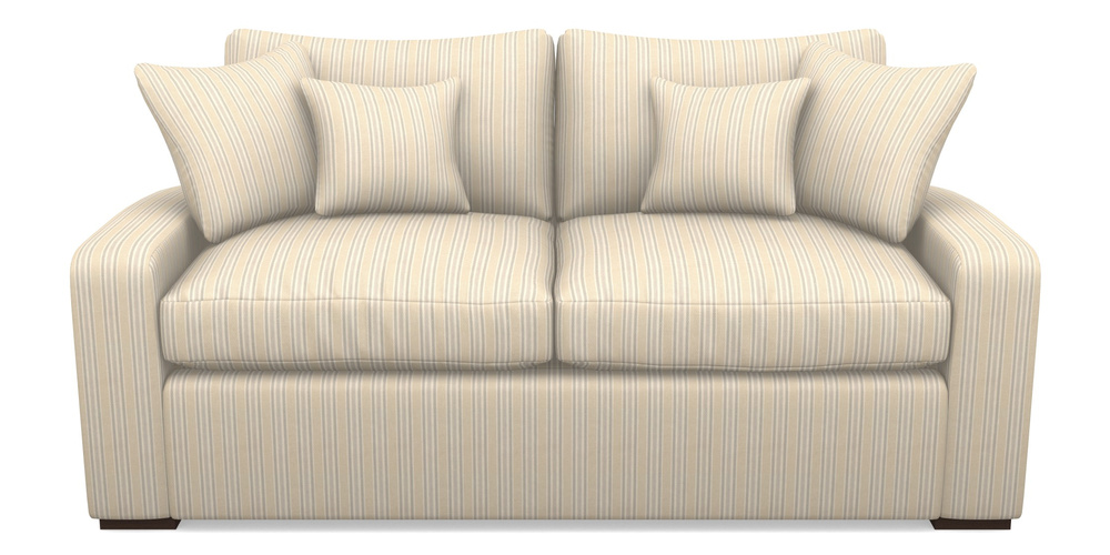 Product photograph of Stockbridge Sofa Bed 3 Seater Sofa Bed In Cloth 22 - Racing Stripes Ayr - Dove from Sofas and Stuff Limited