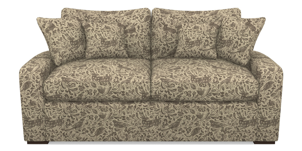 Product photograph of Stockbridge Sofa Bed 3 Seater Sofa Bed In V A Drawn From Nature - Bird And Rabbit - Brown from Sofas and Stuff Limited