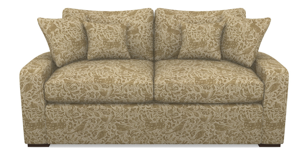 Product photograph of Stockbridge Sofa Bed 3 Seater Sofa Bed In V A Drawn From Nature - Bird And Rabbit - Gold from Sofas and Stuff Limited