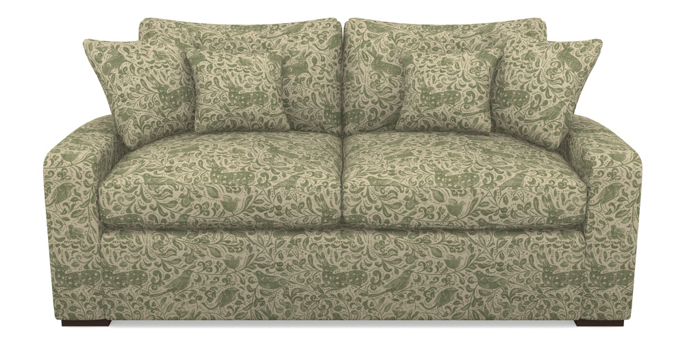 Product photograph of Stockbridge Sofa Bed 3 Seater Sofa Bed In V A Drawn From Nature - Bird And Rabbit - Light Green from Sofas and Stuff Limited