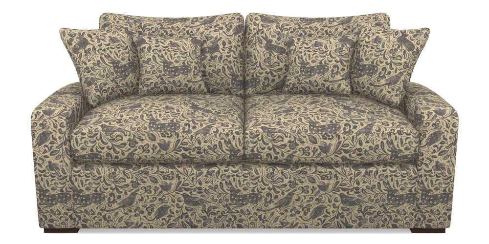 Product photograph of Stockbridge Sofa Bed 3 Seater Sofa Bed In V A Drawn From Nature - Bird And Rabbit - Navy from Sofas and Stuff Limited