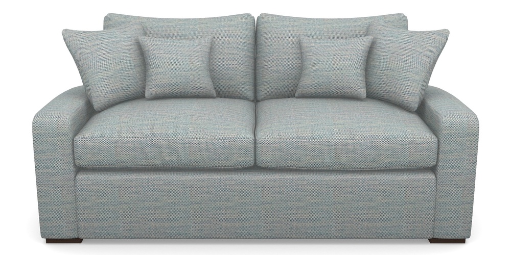 Product photograph of Stockbridge Sofa Bed 3 Seater Sofa Bed In Basket Weave - Blue from Sofas and Stuff Limited