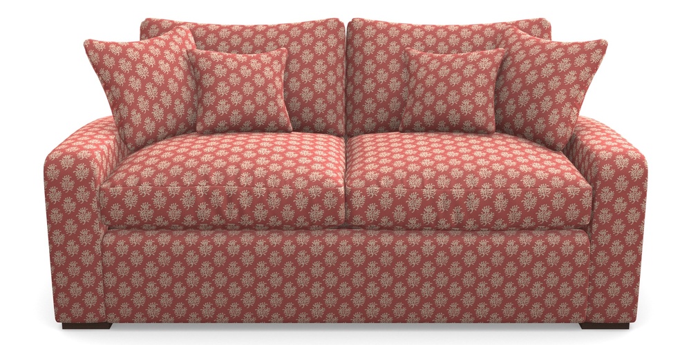 Product photograph of Stockbridge Sofa Bed 3 Seater Sofa Bed In Cloth 21 - Coral 1 - Ginger Snap from Sofas and Stuff Limited