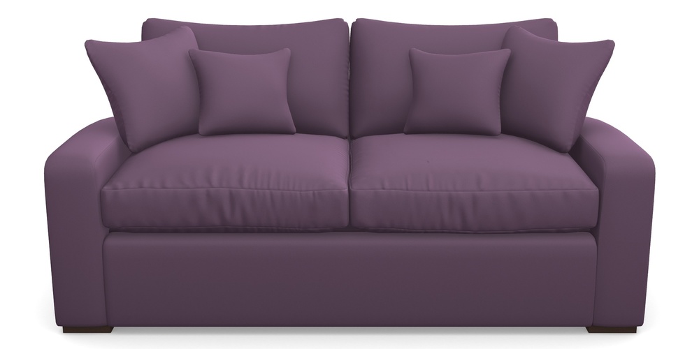 Product photograph of Stockbridge Sofa Bed 3 Seater Sofa Bed In Clever Glossy Velvet - Blackcurrant from Sofas and Stuff Limited