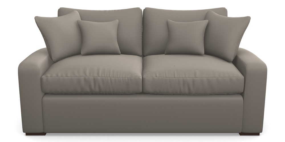 Product photograph of Stockbridge Sofa Bed 3 Seater Sofa Bed In Clever Glossy Velvet - Mole from Sofas and Stuff Limited