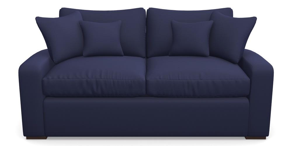 Product photograph of Stockbridge Sofa Bed 3 Seater Sofa Bed In Clever Glossy Velvet - Navy from Sofas and Stuff Limited