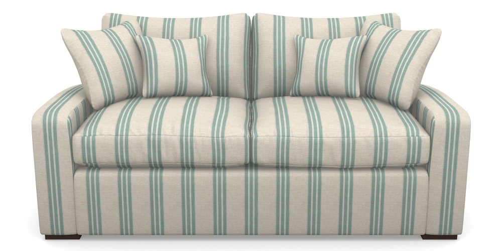 Product photograph of Stockbridge Sofa Bed 3 Seater Sofa Bed In Cloth 18 Stripes - Bengal - Basil from Sofas and Stuff Limited