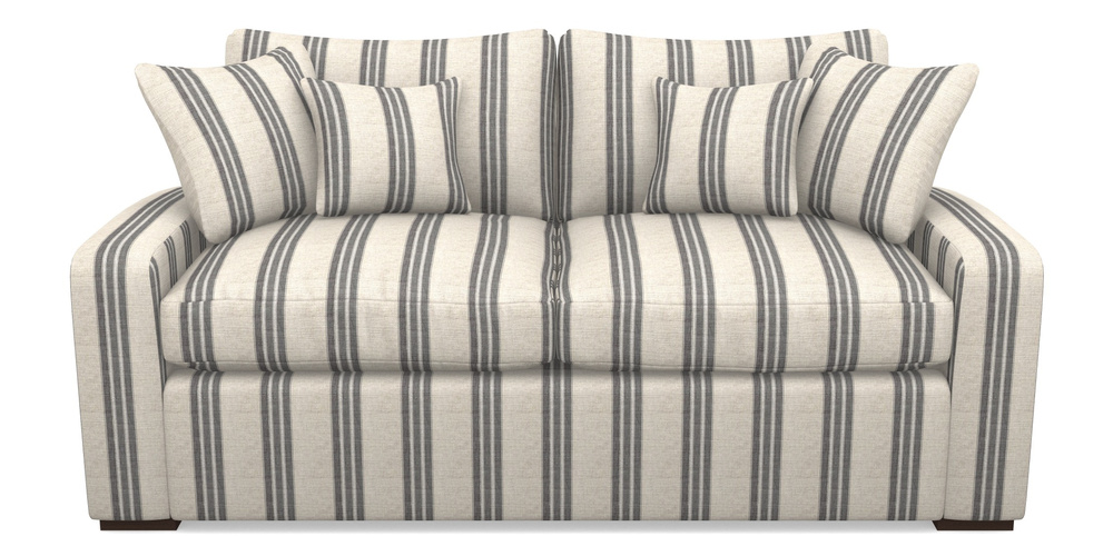 Product photograph of Stockbridge Sofa Bed 3 Seater Sofa Bed In Cloth 18 Stripes - Bengal - Bible Black from Sofas and Stuff Limited