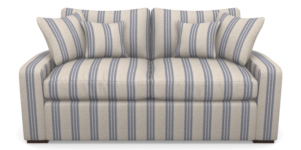 Product photograph of Stockbridge Sofa Bed 3 Seater Sofa Bed In Cloth 18 Stripes - Bengal - Indigo from Sofas and Stuff Limited