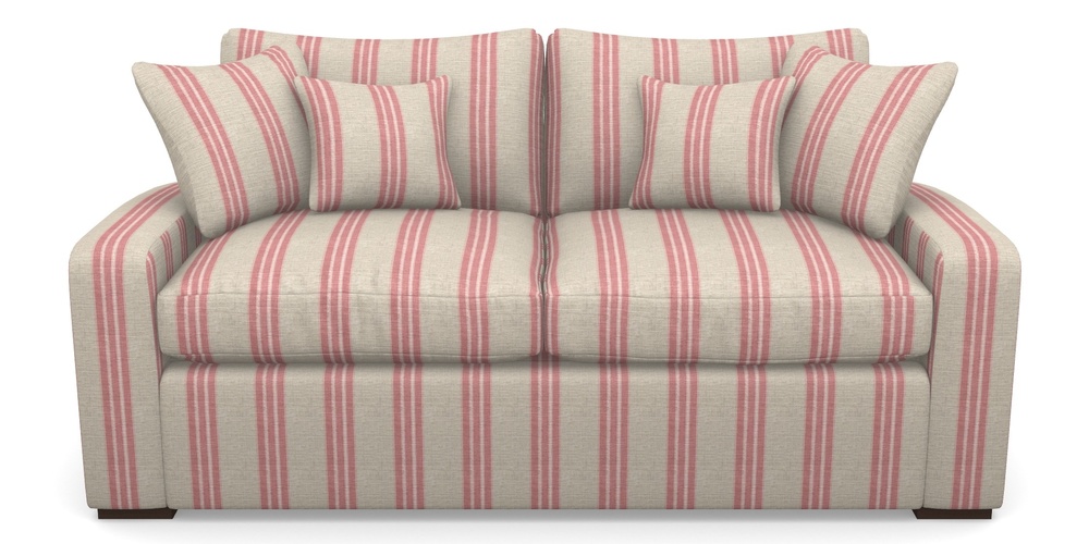 Product photograph of Stockbridge Sofa Bed 3 Seater Sofa Bed In Cloth 18 Stripes - Bengal - Cranberry from Sofas and Stuff Limited