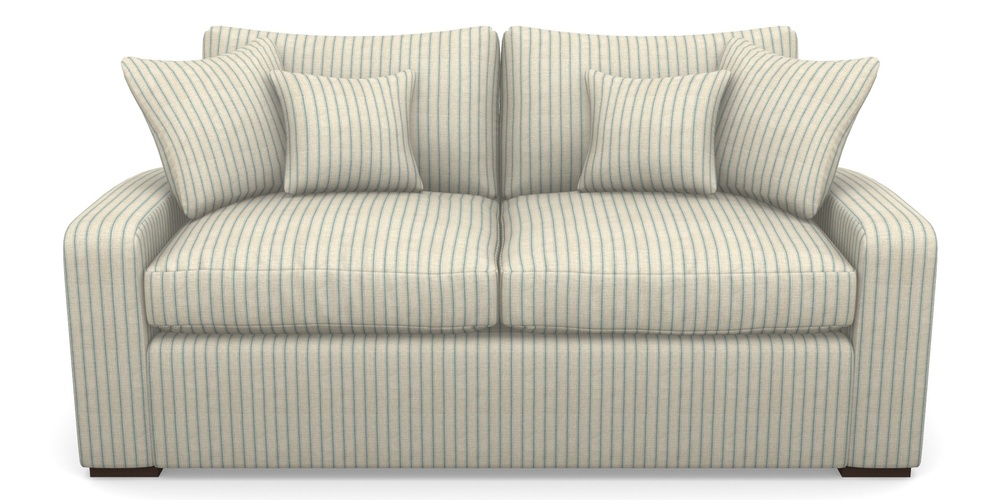 Product photograph of Stockbridge Sofa Bed 3 Seater Sofa Bed In Cloth 18 Stripes - Ticking - Basil from Sofas and Stuff Limited