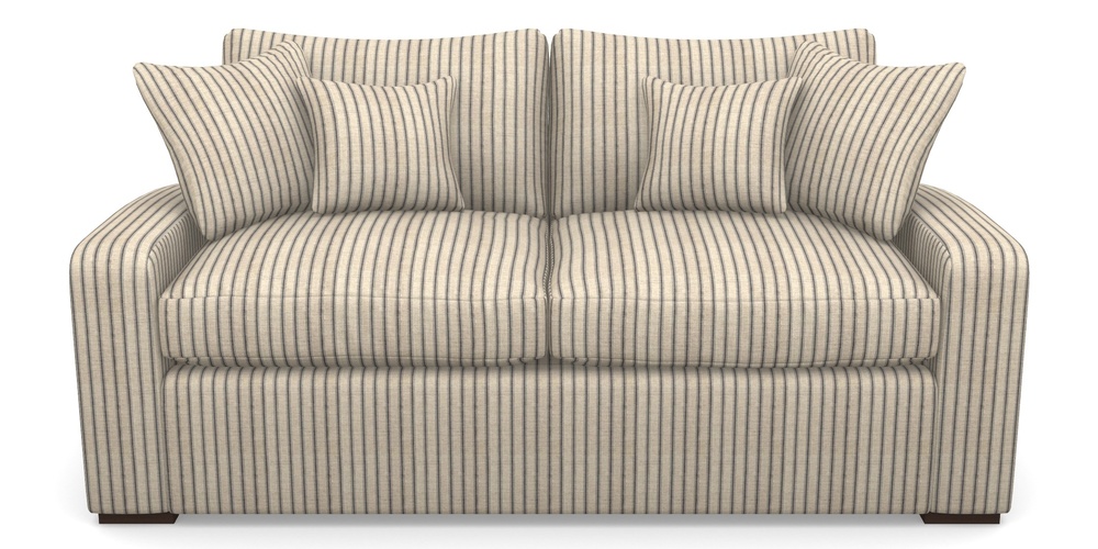 Product photograph of Stockbridge Sofa Bed 3 Seater Sofa Bed In Cloth 18 Stripes - Ticking - Bible Black from Sofas and Stuff Limited