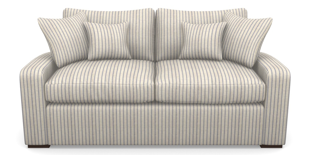 Product photograph of Stockbridge Sofa Bed 3 Seater Sofa Bed In Cloth 18 Stripes - Ticking - Indigo from Sofas and Stuff Limited