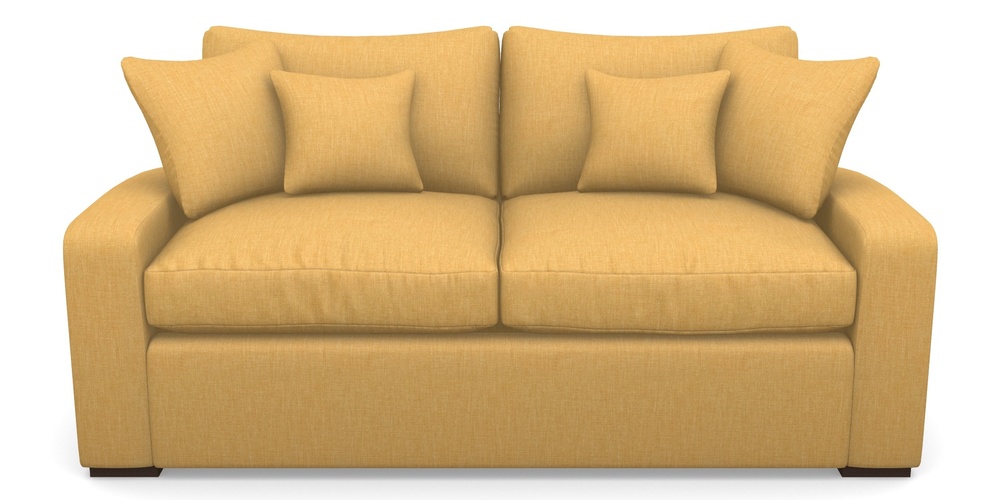 Product photograph of Stockbridge Sofa Bed 3 Seater Sofa Bed In Clever Cotton Mix - Mustard from Sofas and Stuff Limited