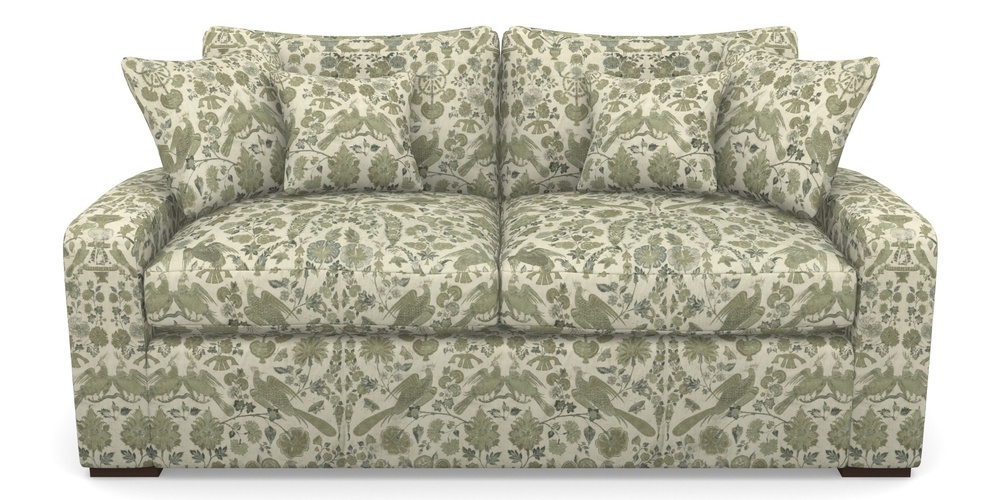 Product photograph of Stockbridge Sofa Bed 3 Seater Sofa Bed In V A Brompton Collection - Coromandel - Basil from Sofas and Stuff Limited