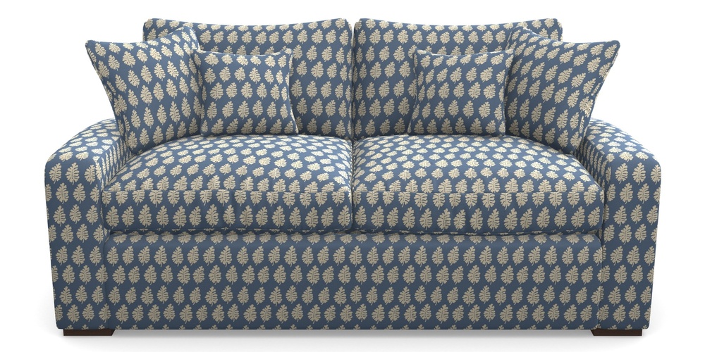 Product photograph of Stockbridge Sofa Bed 3 Seater Sofa Bed In Cloth 21 - Oak Leaf - Bilberry from Sofas and Stuff Limited