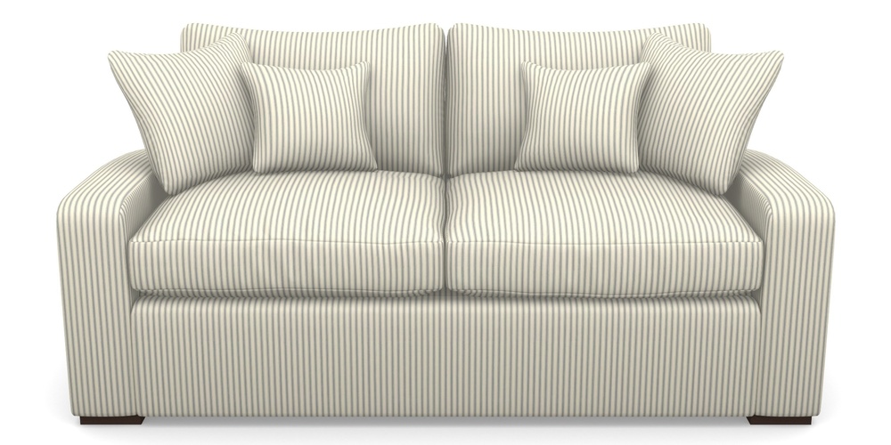 Product photograph of Stockbridge Sofa Bed 3 Seater Sofa Bed In Cotton Stripe - Airforce from Sofas and Stuff Limited