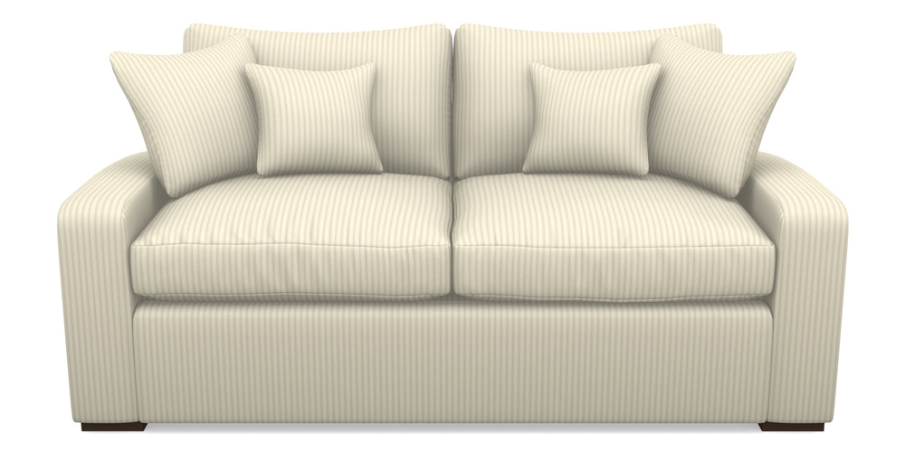 Product photograph of Stockbridge Sofa Bed 3 Seater Sofa Bed In Cotton Stripe - Grey from Sofas and Stuff Limited