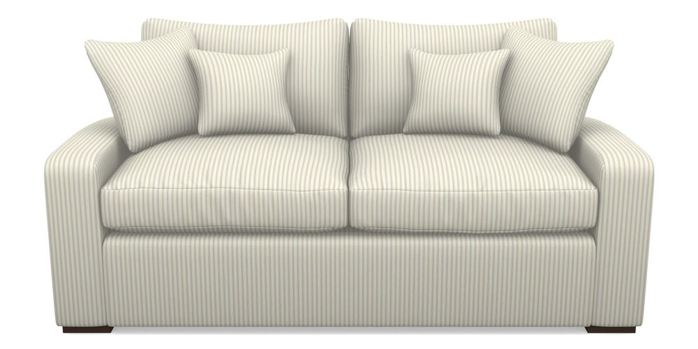 Product photograph of Stockbridge Sofa Bed 3 Seater Sofa Bed In Cotton Stripe - Sky from Sofas and Stuff Limited