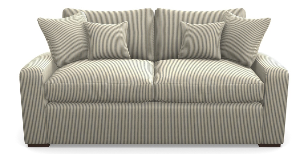 Product photograph of Stockbridge Sofa Bed 3 Seater Sofa Bed In Cloth 21 - Simple Stripe - Bilberry from Sofas and Stuff Limited