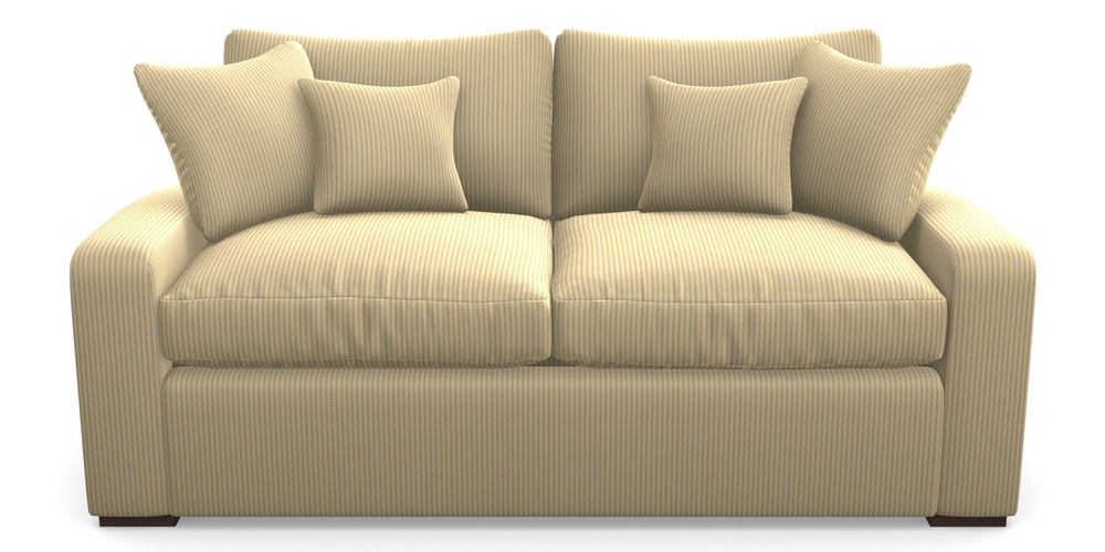 Product photograph of Stockbridge Sofa Bed 3 Seater Sofa Bed In Cloth 21 - Simple Stripe - Canary from Sofas and Stuff Limited