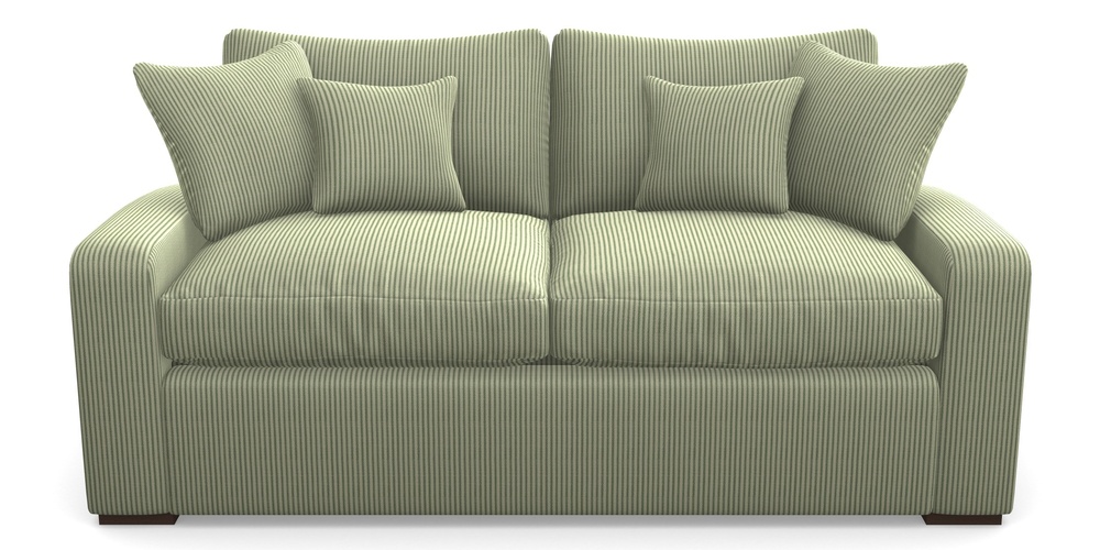 Product photograph of Stockbridge Sofa Bed 3 Seater Sofa Bed In Cloth 21 - Simple Stripe - Forest from Sofas and Stuff Limited