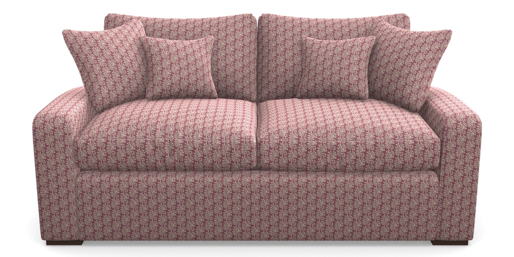 Product photograph of Stockbridge Sofa Bed 3 Seater Sofa Bed In Cloth 21 - Spring Twig - Cassis from Sofas and Stuff Limited