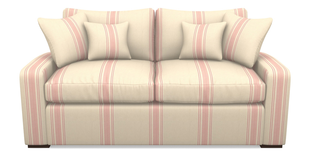 Product photograph of Stockbridge Sofa Bed 3 Seater Sofa Bed In Cloth 22 - Racing Stripes Cheltenham - Cherry from Sofas and Stuff Limited