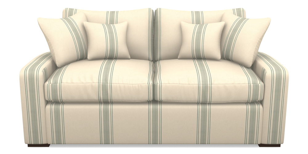 Product photograph of Stockbridge Sofa Bed 3 Seater Sofa Bed In Cloth 22 - Racing Stripes Cheltenham - Mint from Sofas and Stuff Limited