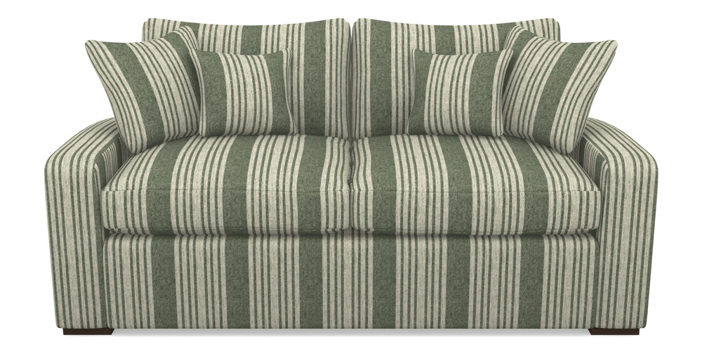 Product photograph of Stockbridge Sofa Bed 3 Seater Sofa Bed In Cloth 22 - Bayadere - Courgette from Sofas and Stuff Limited