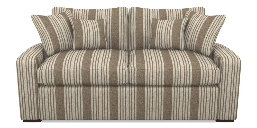 Product photograph of Stockbridge Sofa Bed 3 Seater Sofa Bed In Cloth 22 - Bayadere - Peat from Sofas and Stuff Limited