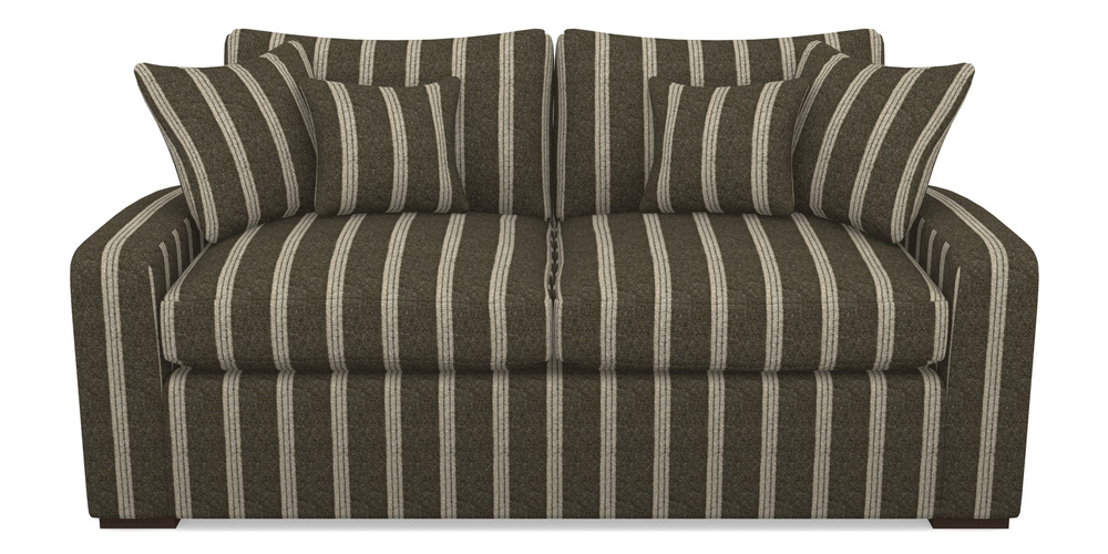 Product photograph of Stockbridge Sofa Bed 3 Seater Sofa Bed In Cloth 20 - Design 2 - Olive Stripe from Sofas and Stuff Limited